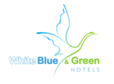 9 Logo White Blue Green Hotels Logo